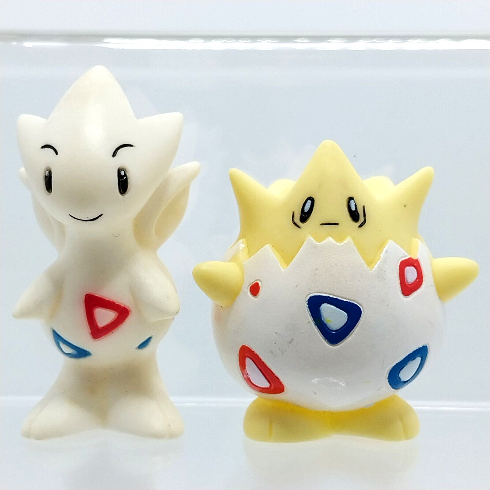 Togepi & Togetic Pokemon Monster Kids Finger Puppet Figure BANDAI 1998, 2001 Togepi & Togetic Pokemon Monster Kids Finger Puppet Figure BANDAI 1998, 2001
