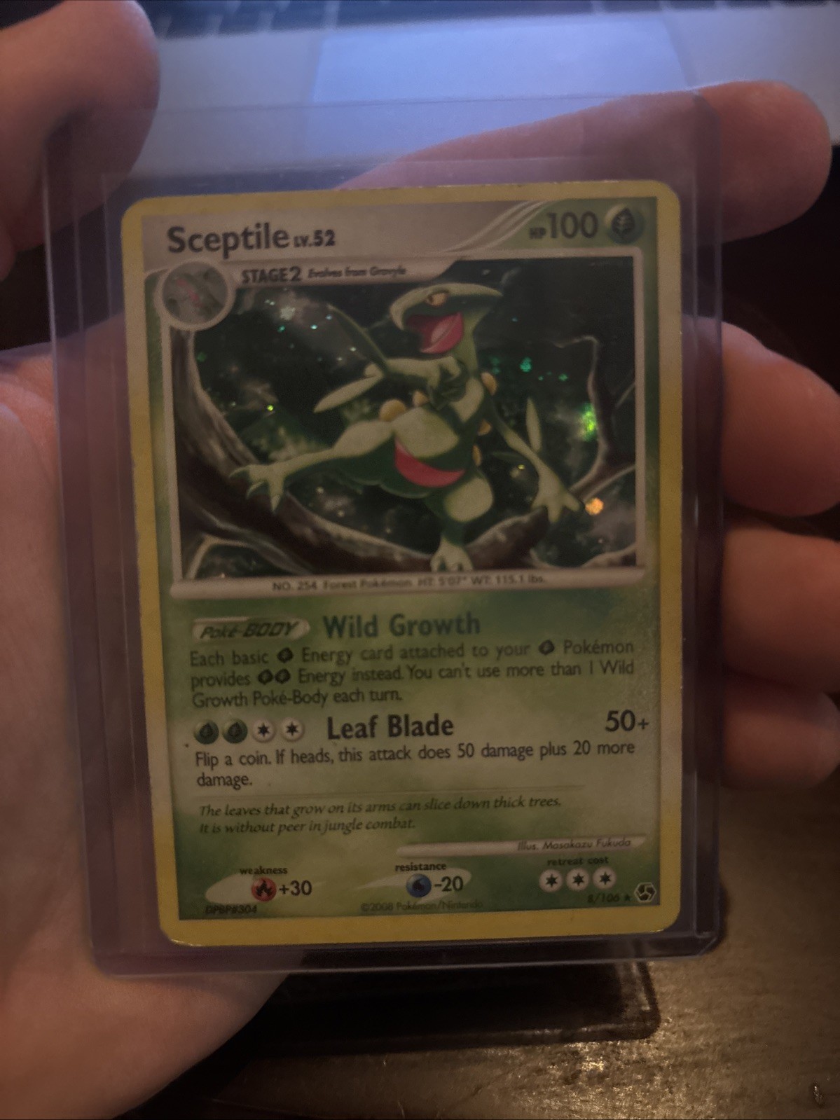 Sceptile 8/106 Great Encounters Holo Pokemon Card Great Condition