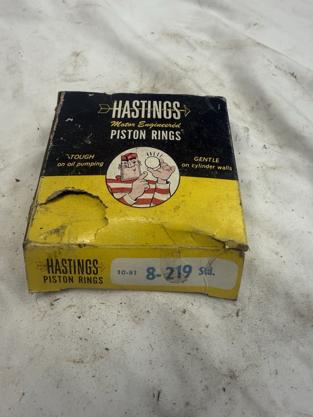vintage Hastings engine piston rings 8-219 STD