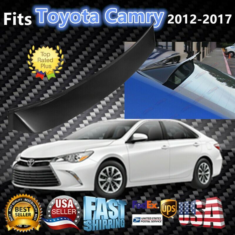 Fit For Toyota Camry 2012-2017 JDM Style Gloss Black Rear Roof Visor Spoiler