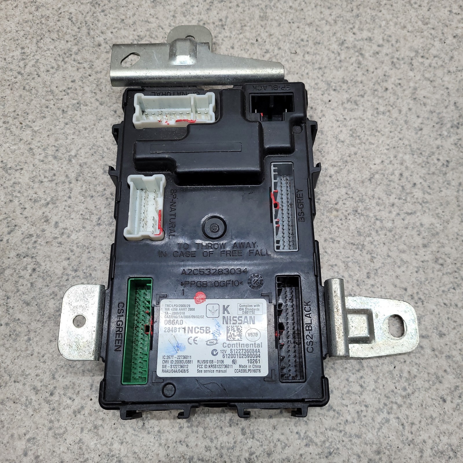 2009-2012 Infiniti G37 G37X 11-12 G25 Body Control Module BCM 284B1-1NC5B OEM