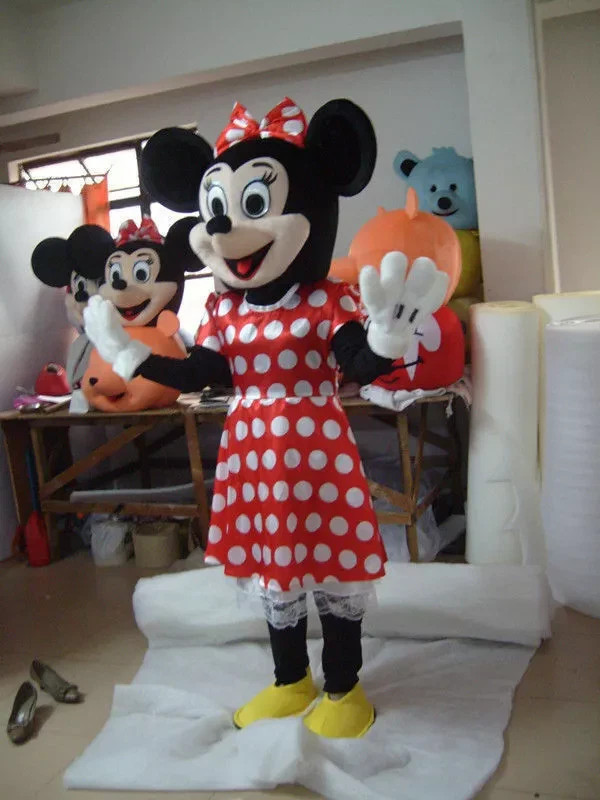 HOT Adult Suit Size MINNIE MOUSE mascot costume 