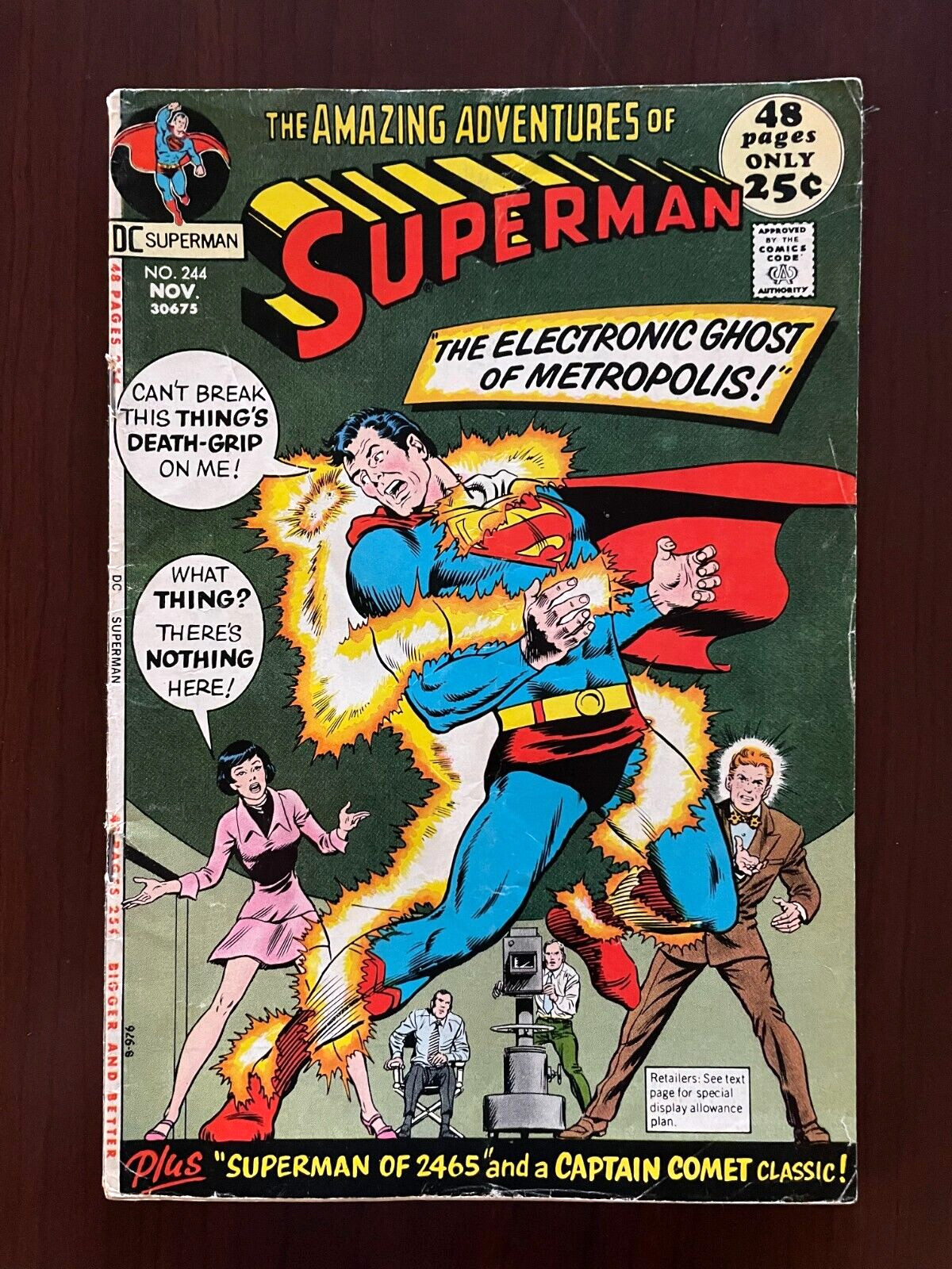Superman #244 (DC Comics 1971) Neal Adams 1st Superman of 2965 1st Muto 4.0 VG