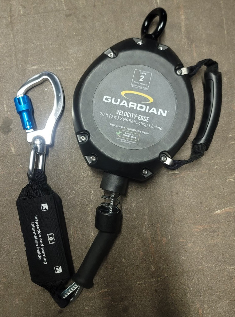 NEW Guardian Velocity-EDGE 20 ft Class 2 Self-Retracting Lifeline 