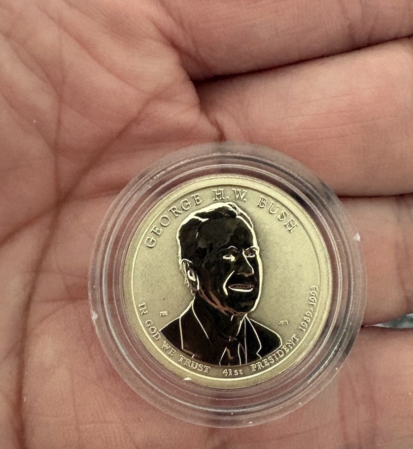 2020S George HW Bush Reverse Proof Presidential Coin Key 2020S George HW Bush Reverse Proof Presidential Coin Key