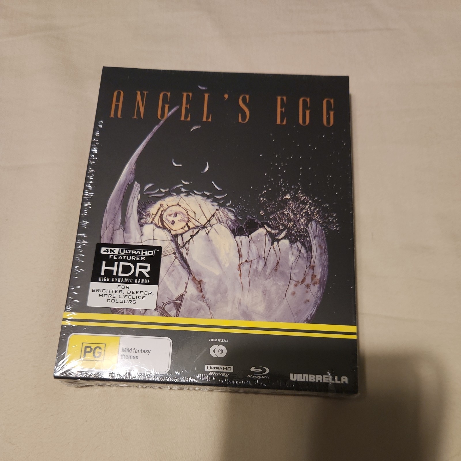 Angel\'s Egg 4k UHD Blu-ray Collector\'s Edition Umbrella All-Region Slipcover New Angel\'s Egg 4k UHD Blu-ray Collector\'s Edition Umbrella All-Region Slipcover New