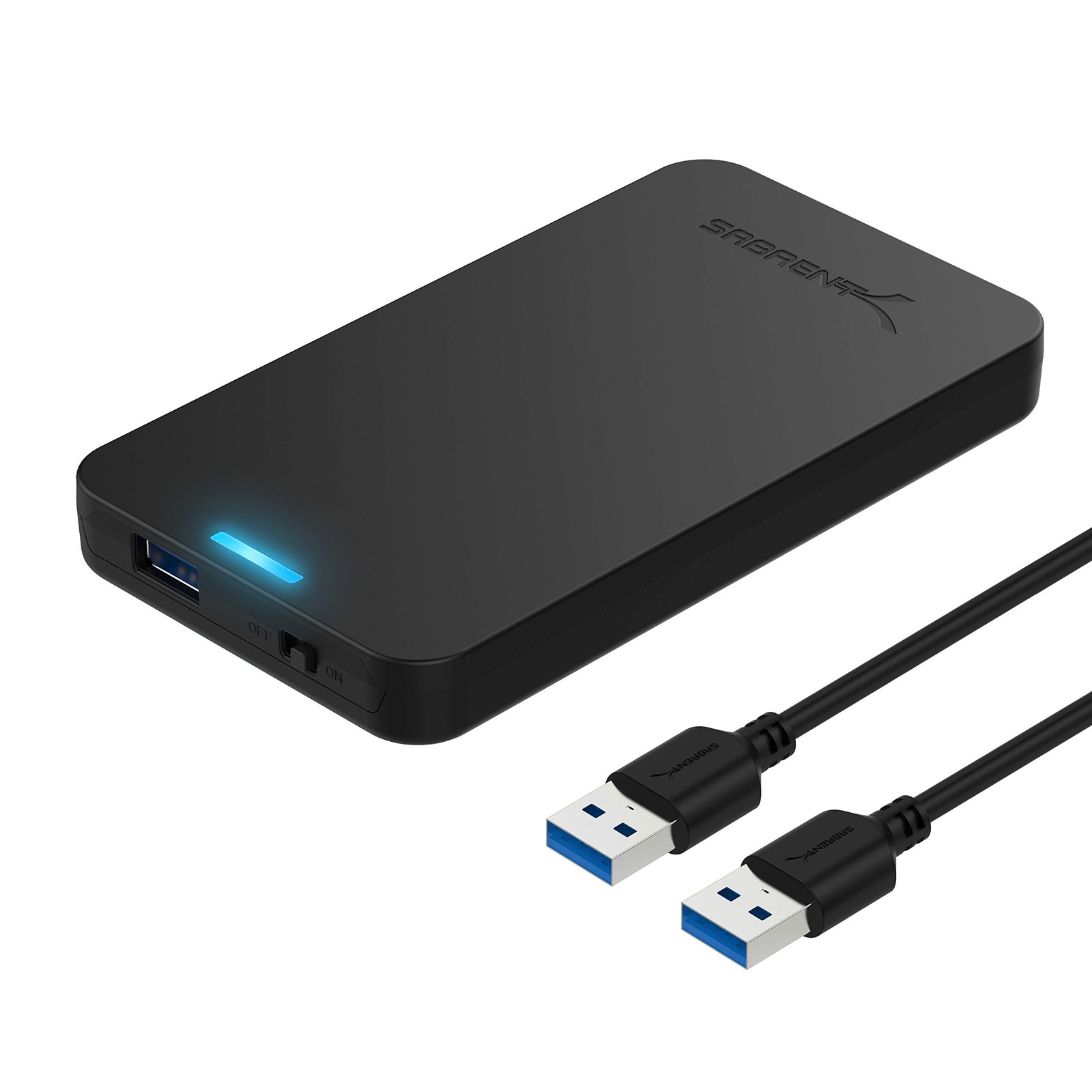 SABRENT 2.5in SATA to USB 3.0 Tool-Free SSD/HDD Enclosure Black, Black SABRENT 2.5in SATA to USB 3.0 Tool-Free SSD/HDD Enclosure Black, Black