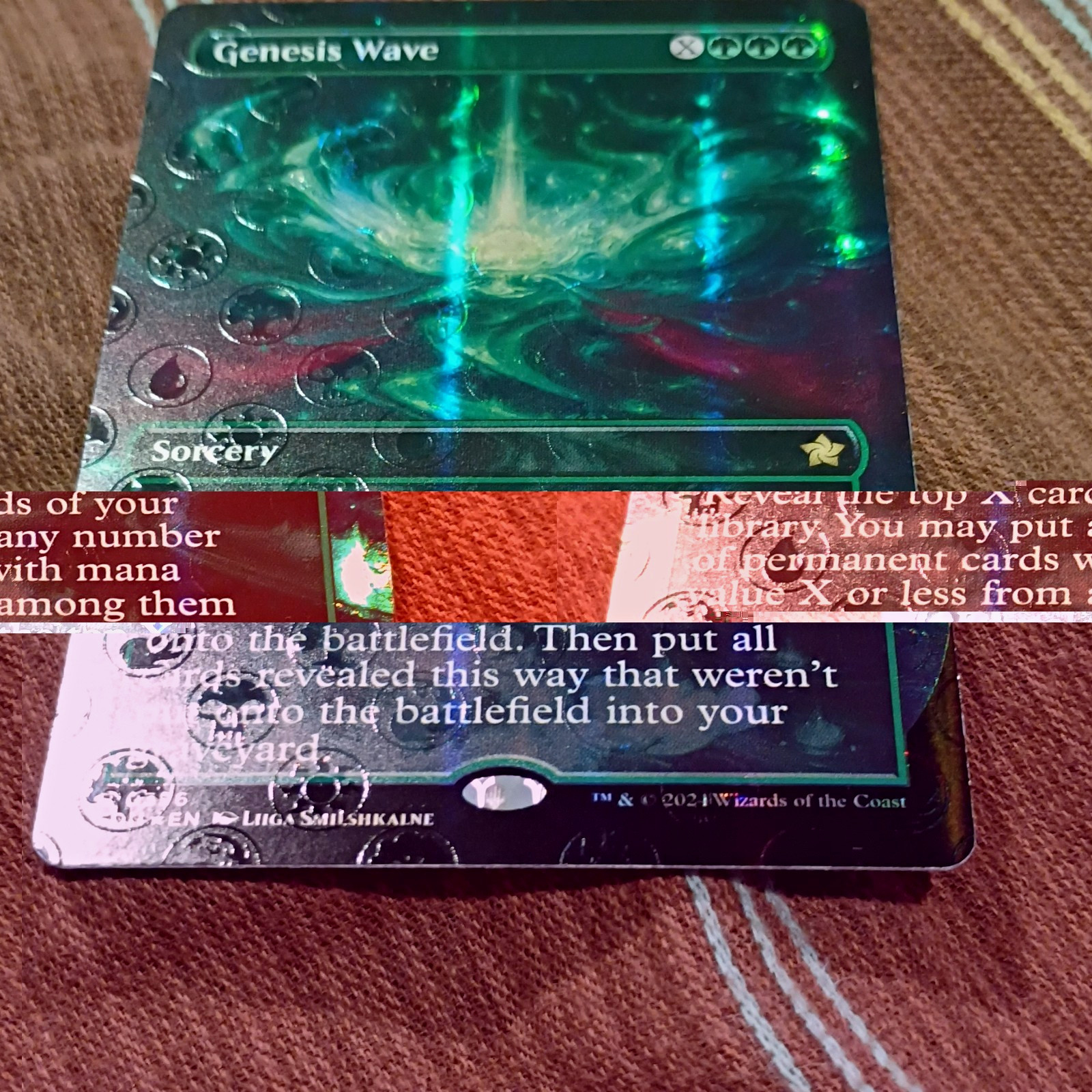 Wizards of the Coast Genesis Wave Rare 0334 EN Mana Foil Borderless Sorcery