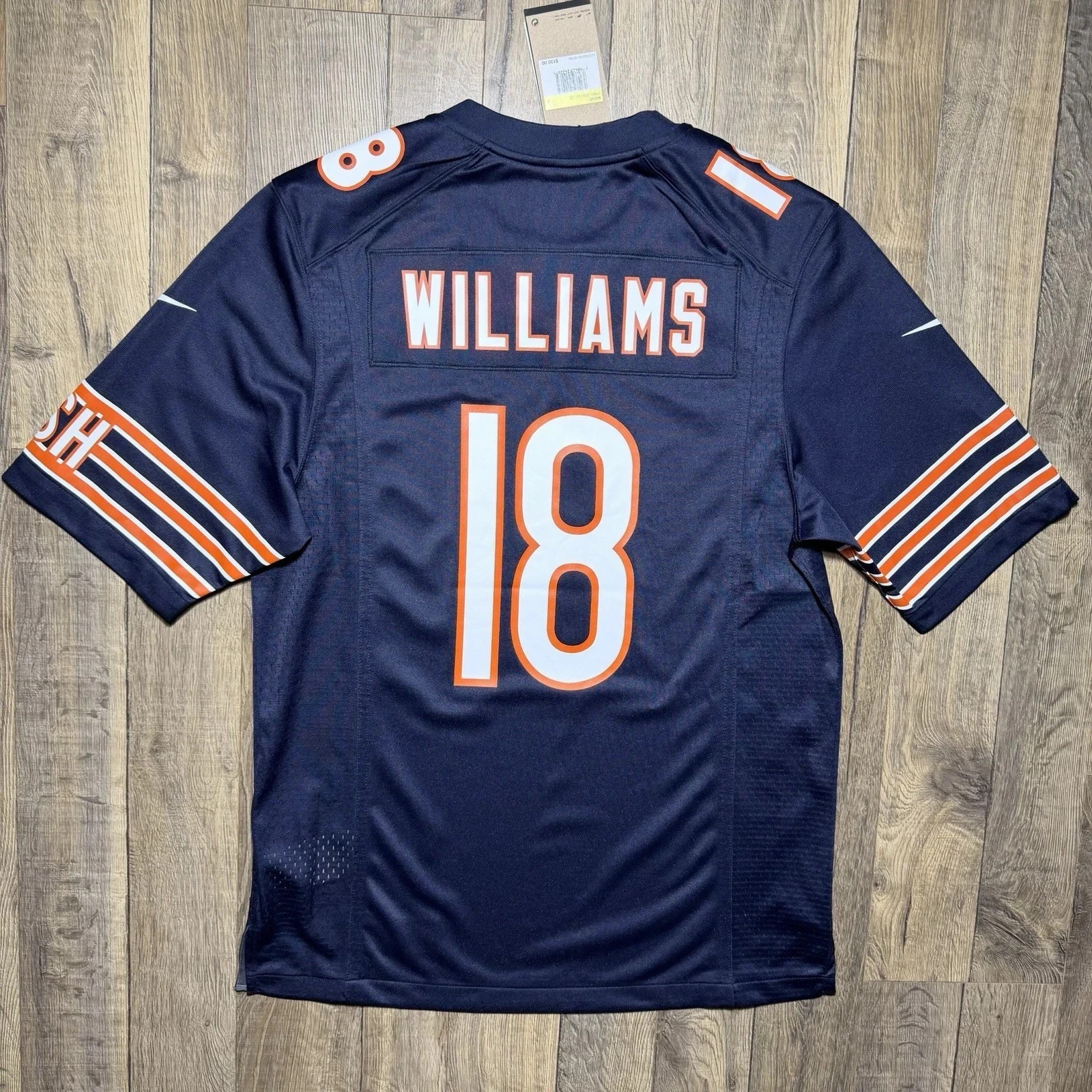 Chicago Bears Caleb Williams #18 Home Navy Game Football Men Jersey NWT 2026