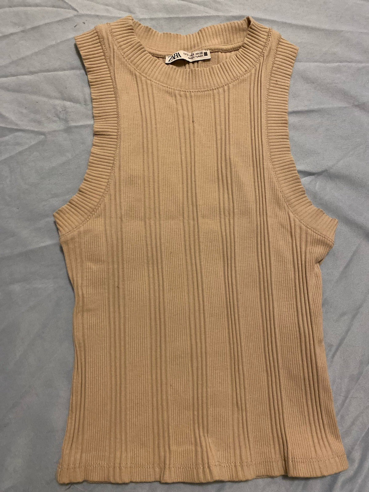 Zara Women\'s Size Small RibbedKnit Sleeveless Tank Top Zara Women\'s Size Small RibbedKnit Sleeveless Tank Top
