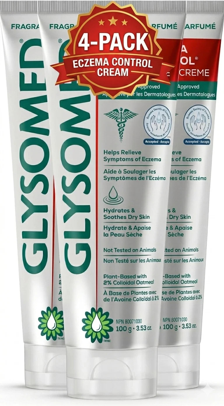 Glysomed Eczema Control Cream x4, 2% colloidal oatmeal, Fragrance Free, 100g Glysomed Eczema Control Cream x4, 2% colloidal oatmeal, Fragrance Free, 100g