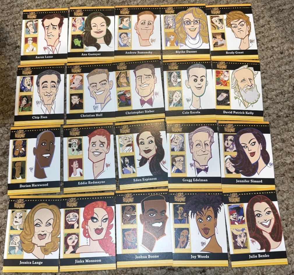 LIGHTS OF BROADWAY Collector Cards - 2024 core cards - Mint Condition