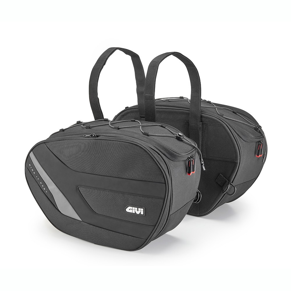 GIVI EASY11 PAIR OF UNIVERSAL EXPANDABLE SIDE BAGS FOR MOTORCYCLE 19-25LT EA101C
