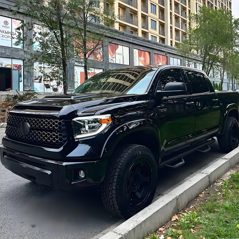 A Pair Black LED Headlights For Toyota Tundra 2014-2021 w/Sequential Front Lamps