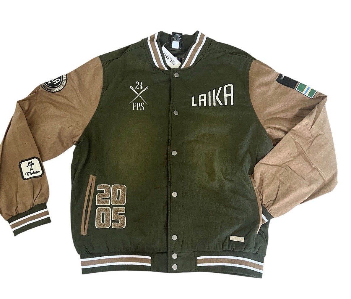 Laika Studios Denim Varsity Jacket Size XL (BoxLunch 10th Anniversary)