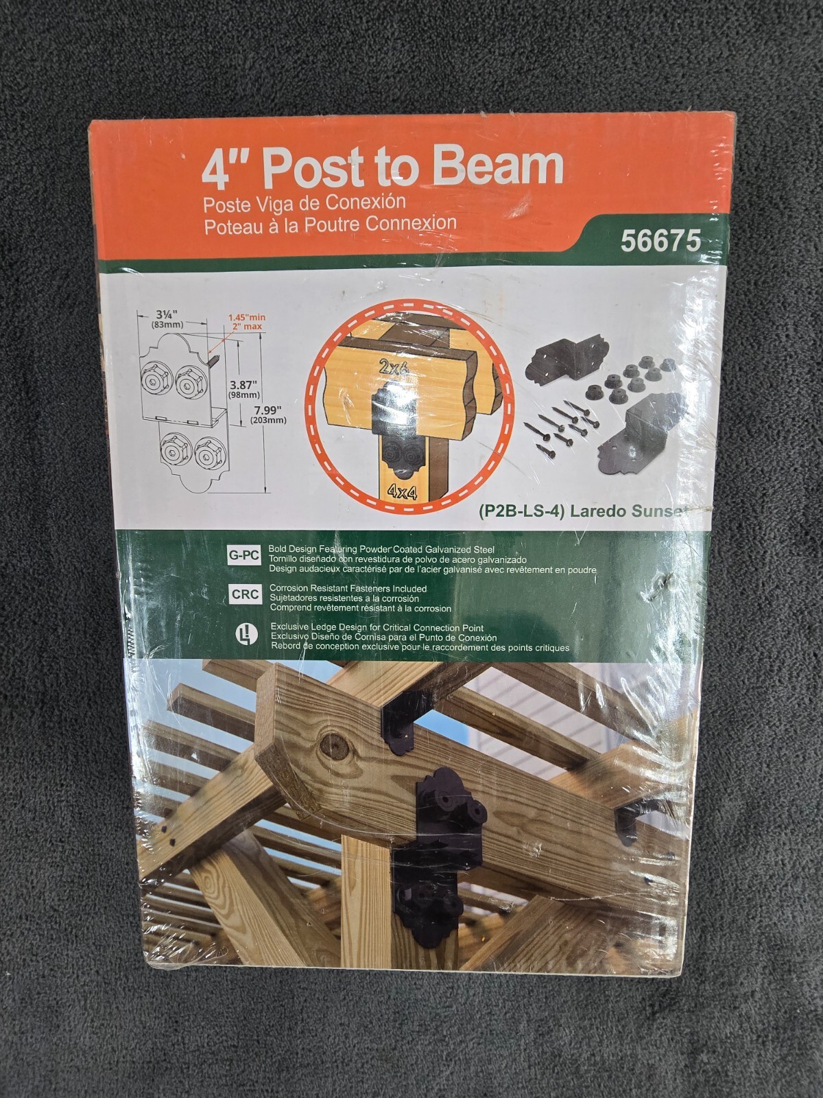OZCO OWT 56675 Laredo Sunset 4” Post to Beam Connector