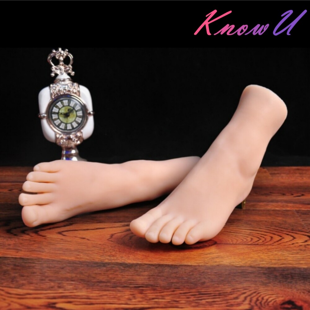 One Left /Right Silicone Female Foot Feet Display Model Lifelike Mannequin Feet