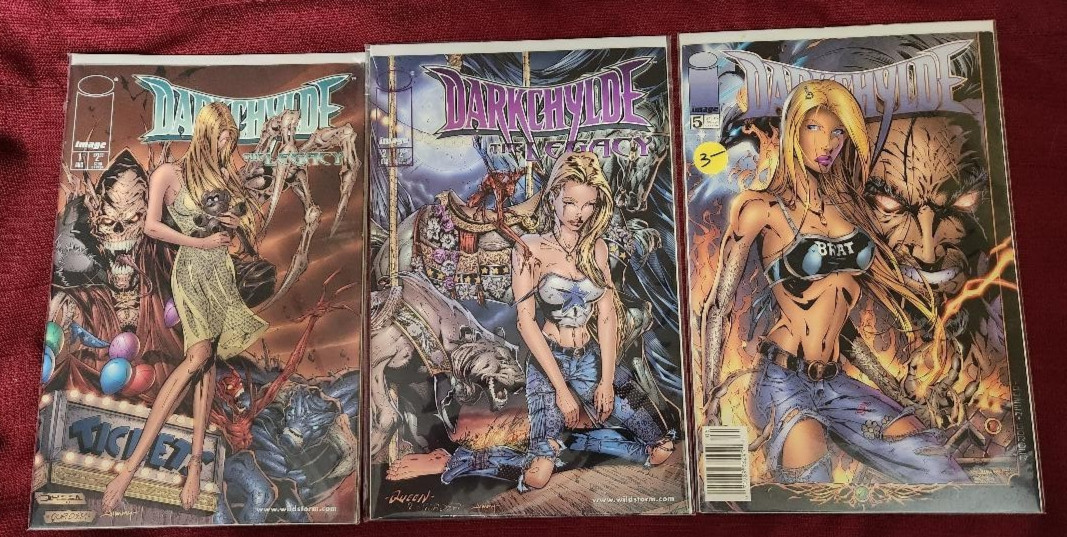VINTAGE DARKCHYLDE LEGACY #1 & 2 WITH DARKCHYLDE #5
