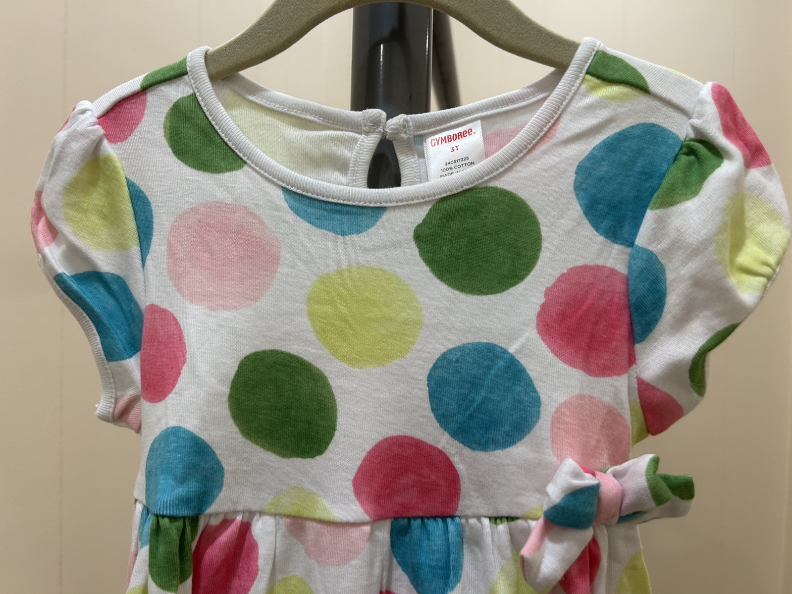 NWT Gymboree vintage cotton jersey polka dot dress Sz 3T 3 years NWT Gymboree vintage cotton jersey polka dot dress Sz 3T 3 years