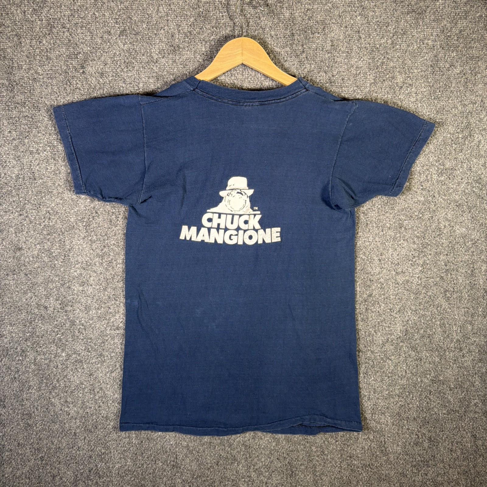True Vintage Shirt Adult Medium Navy 70s Chuck Mangione Feels So Good Faded Rare