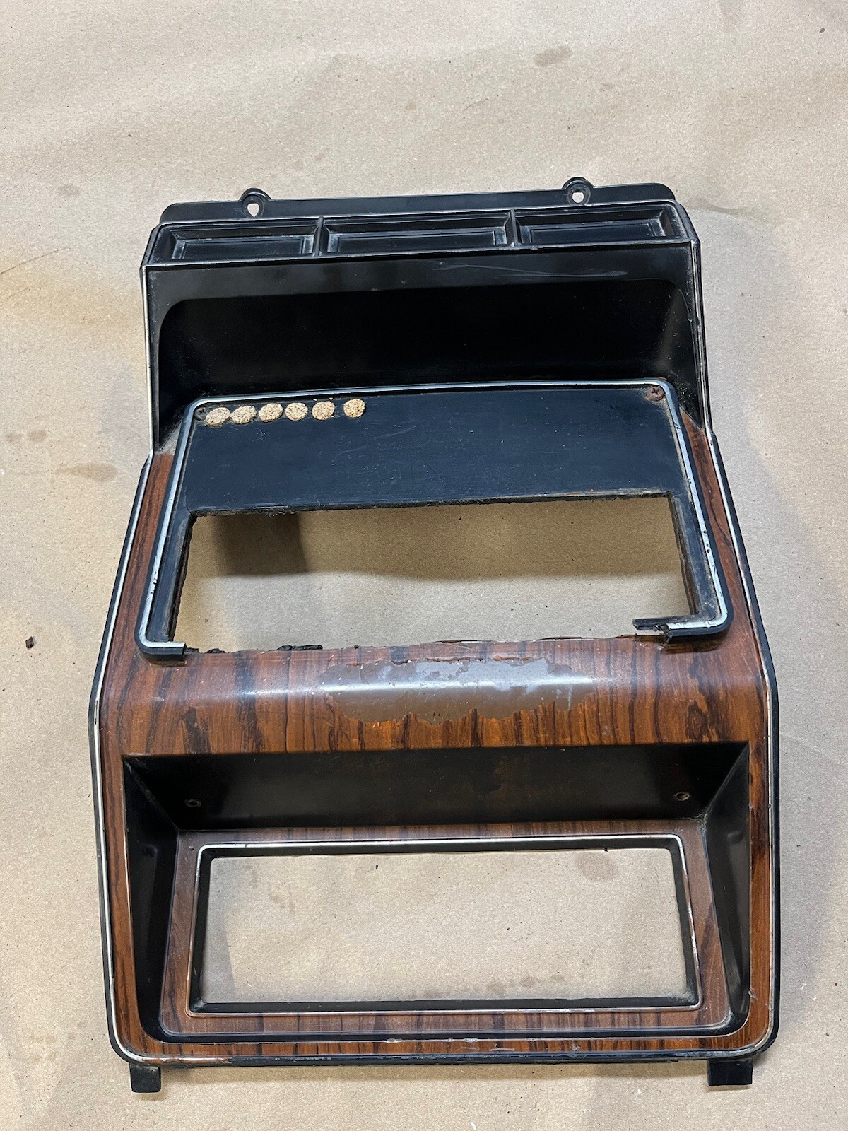 1980-1986 Ford Bronco Truck Radio dash bezel Rosewood 80-86 OEM #2 READ