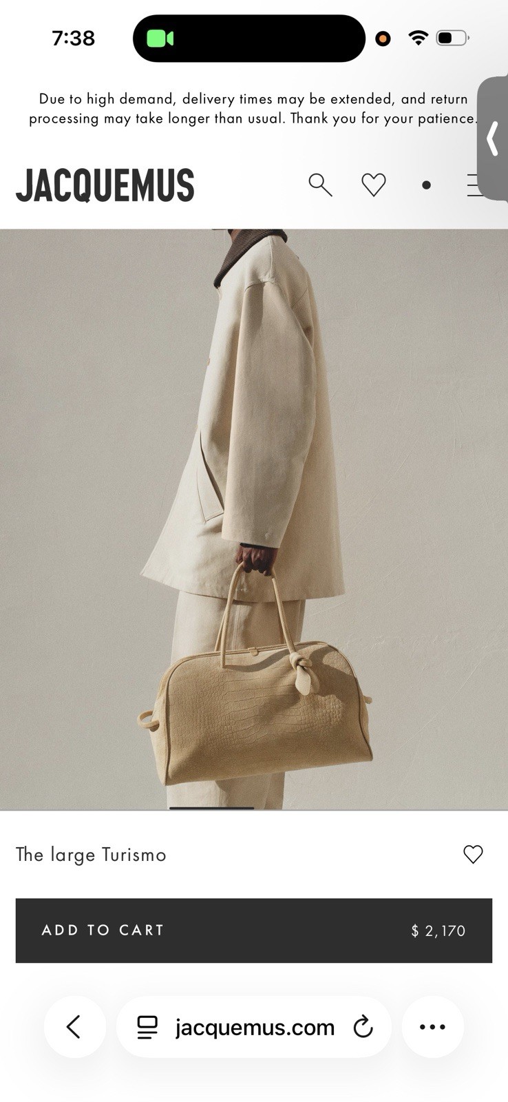 Jacquemous The large turismo handbag Jacquemous The large turismo handbag