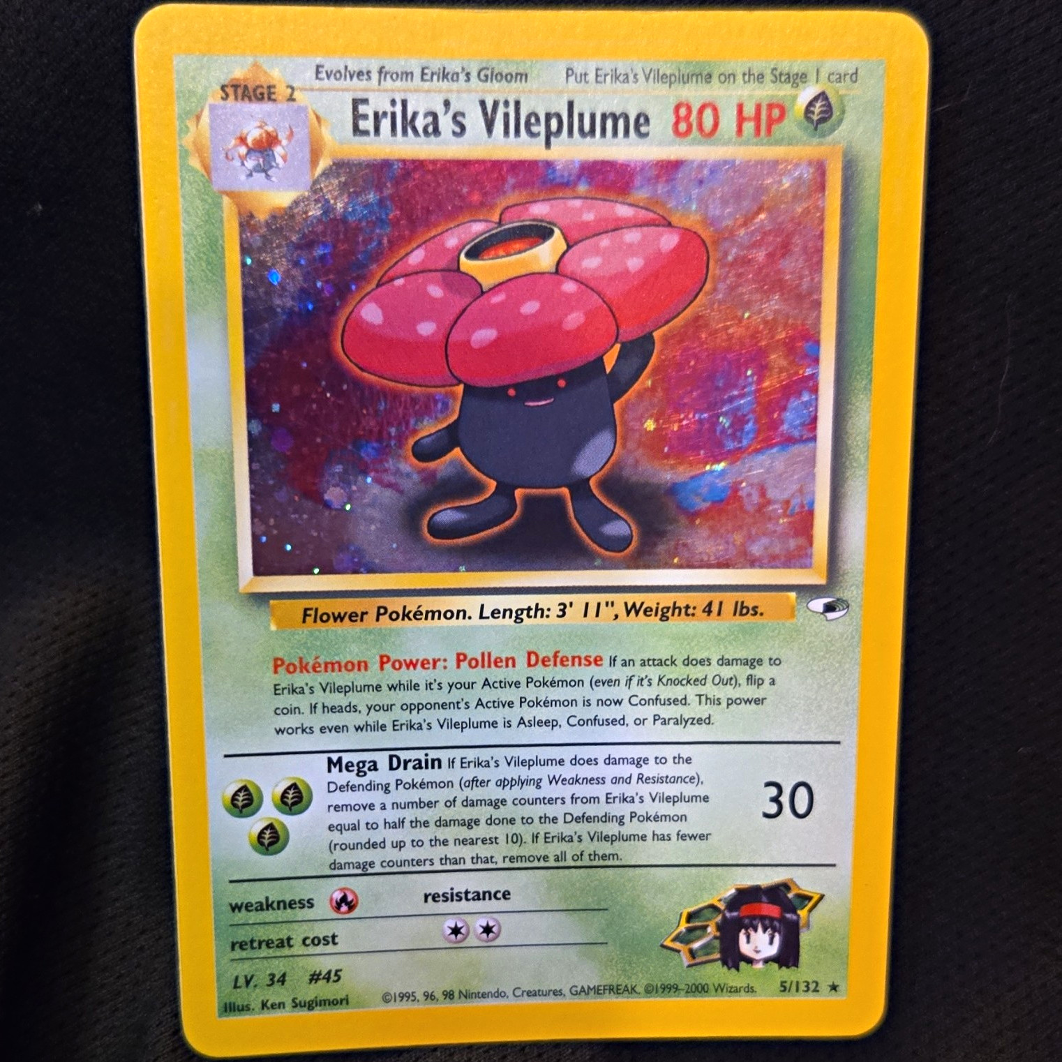 Vileplume Erika\'s Holo Rare Vileplume Erika\'s Holo Rare
