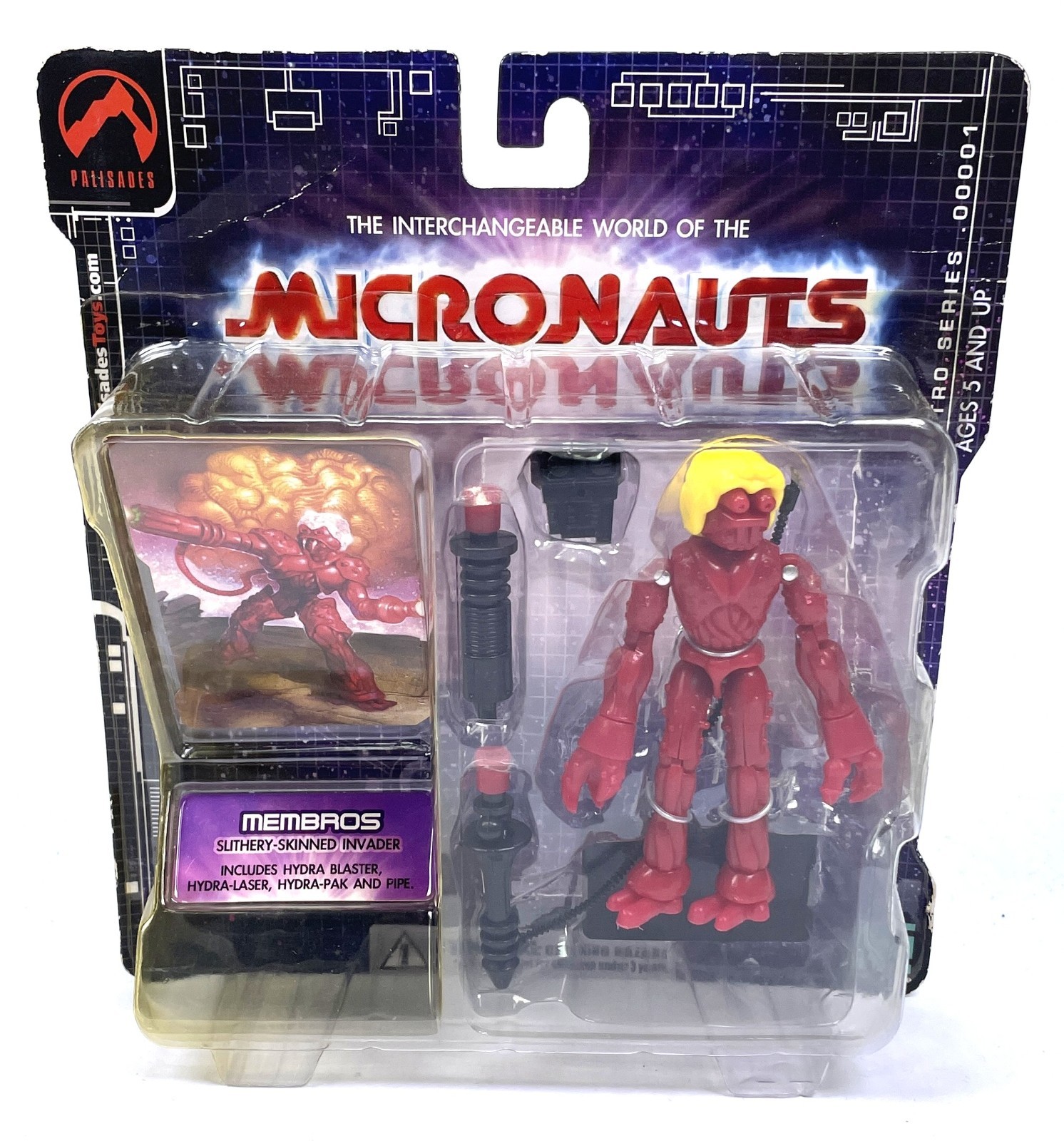 Membros Micronauts 2002 Palisades Series 1 Red Variant New Sealed NIB Membros Micronauts 2002 Palisades Series 1 Red Variant New Sealed NIB