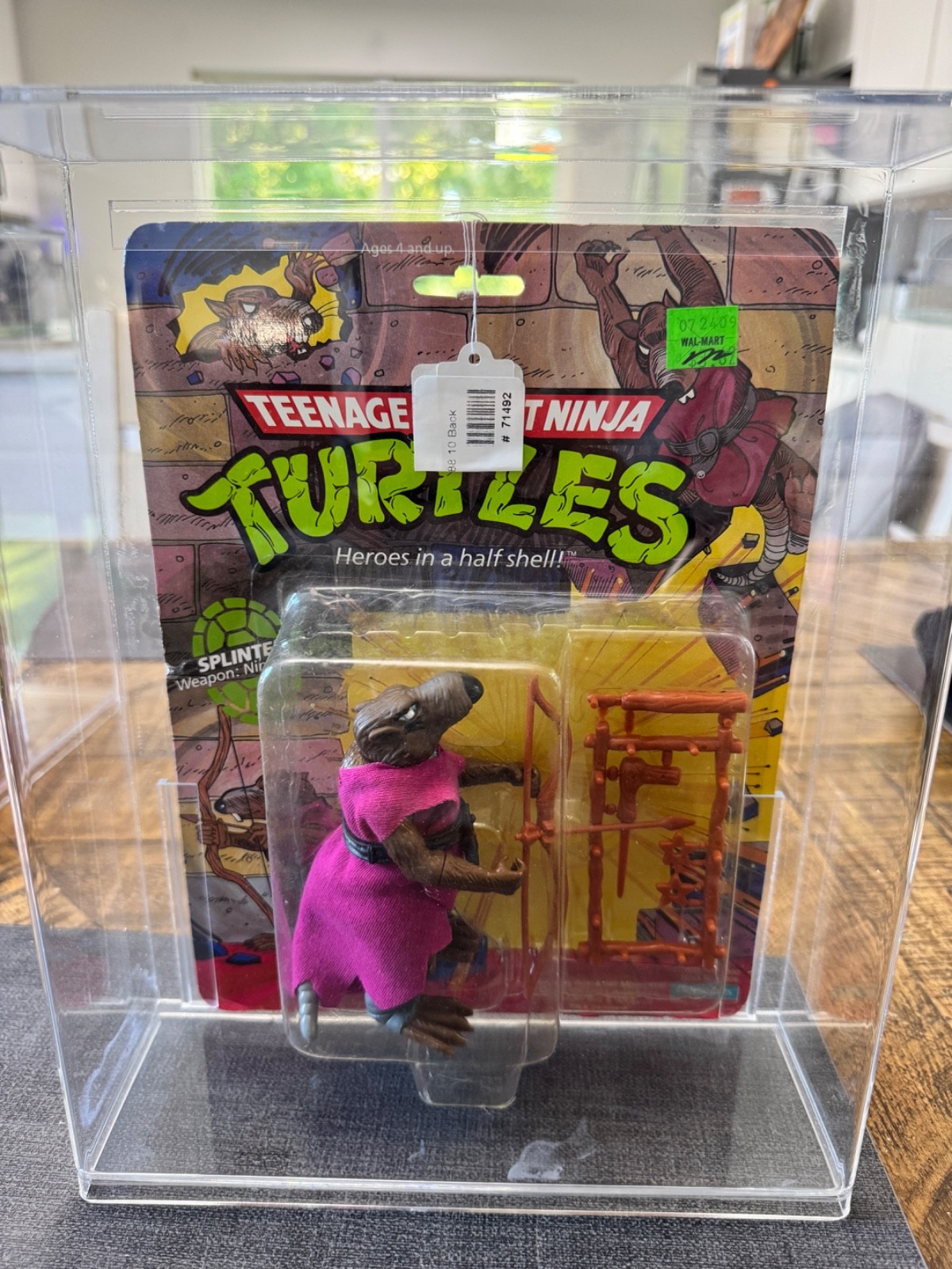 1988 TMNT Splinter 10 Back Playmates Sealed Vintage Figure 1988 TMNT Splinter 10 Back Playmates Sealed Vintage Figure