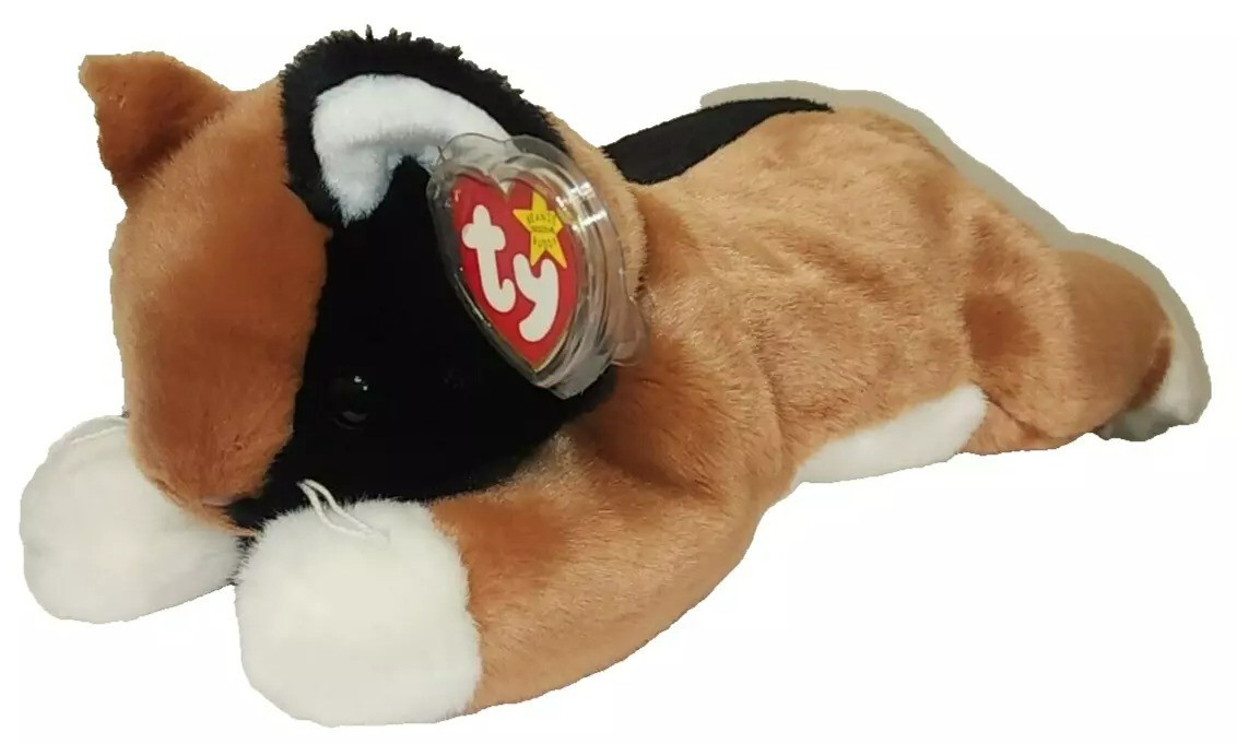 Ty Large Plush Beanie Buddy CHIP the Calico Cat 12.5\
