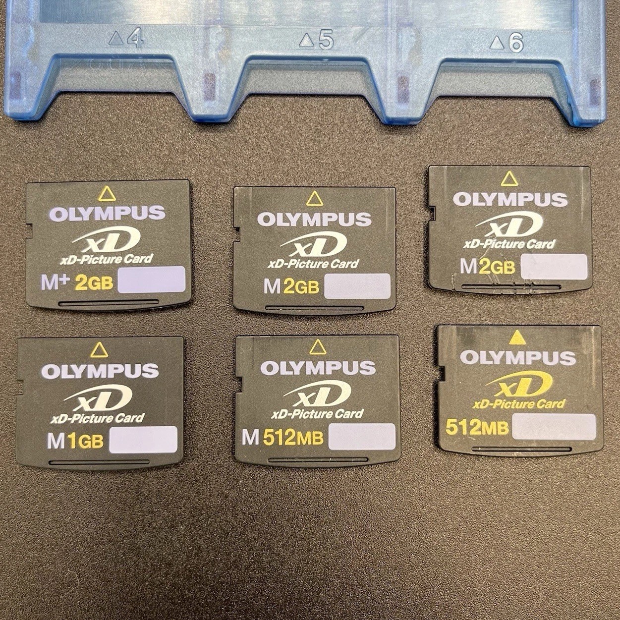 Lot Of 6 Olympus xD Picture Card- M+ 2GB, 2x M 2GB, M 1GB, M 512MB, 512MB Tested