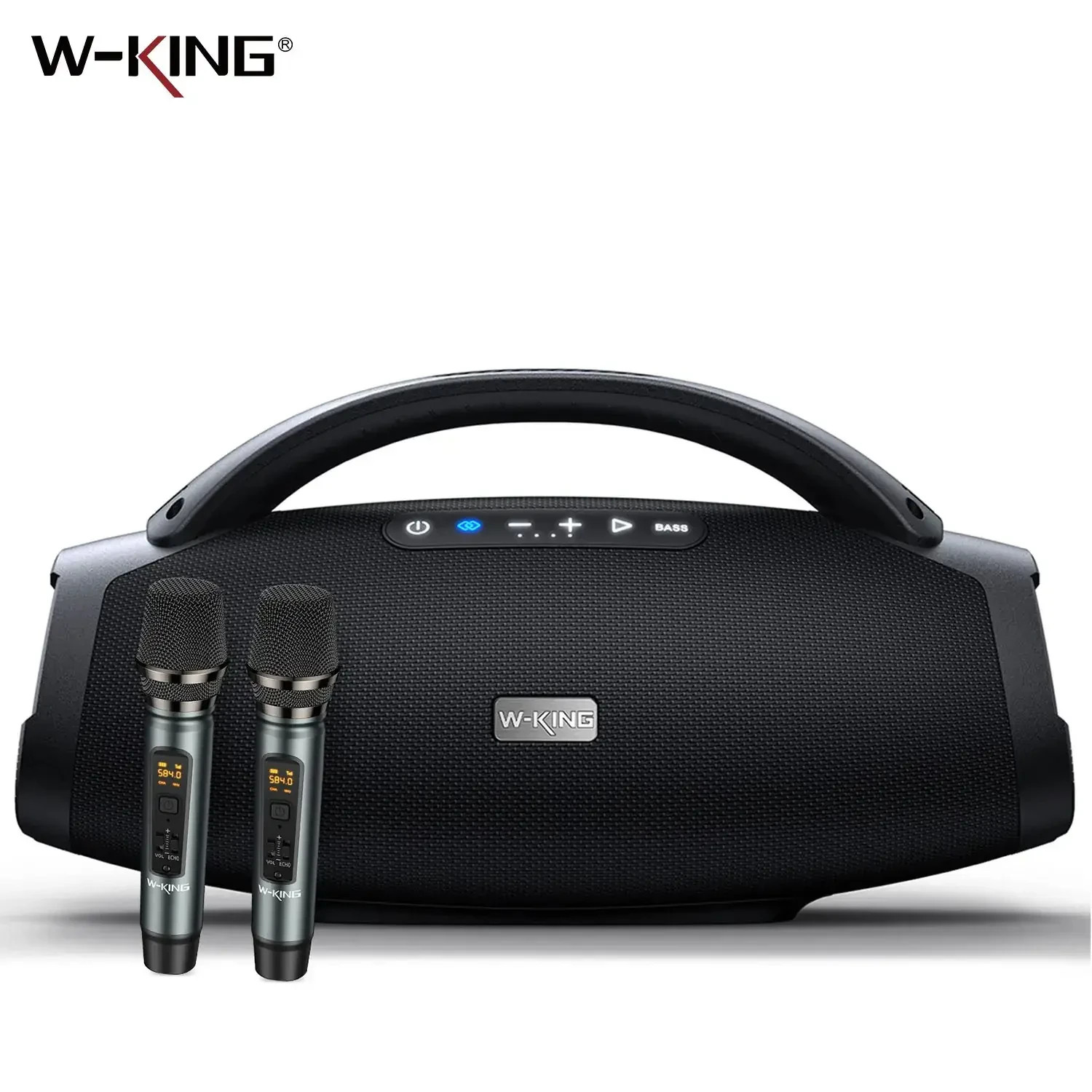 Portable Bluetooth Speaker – W-KING X20 with Deep Bass, IPX7 & Guitar Input