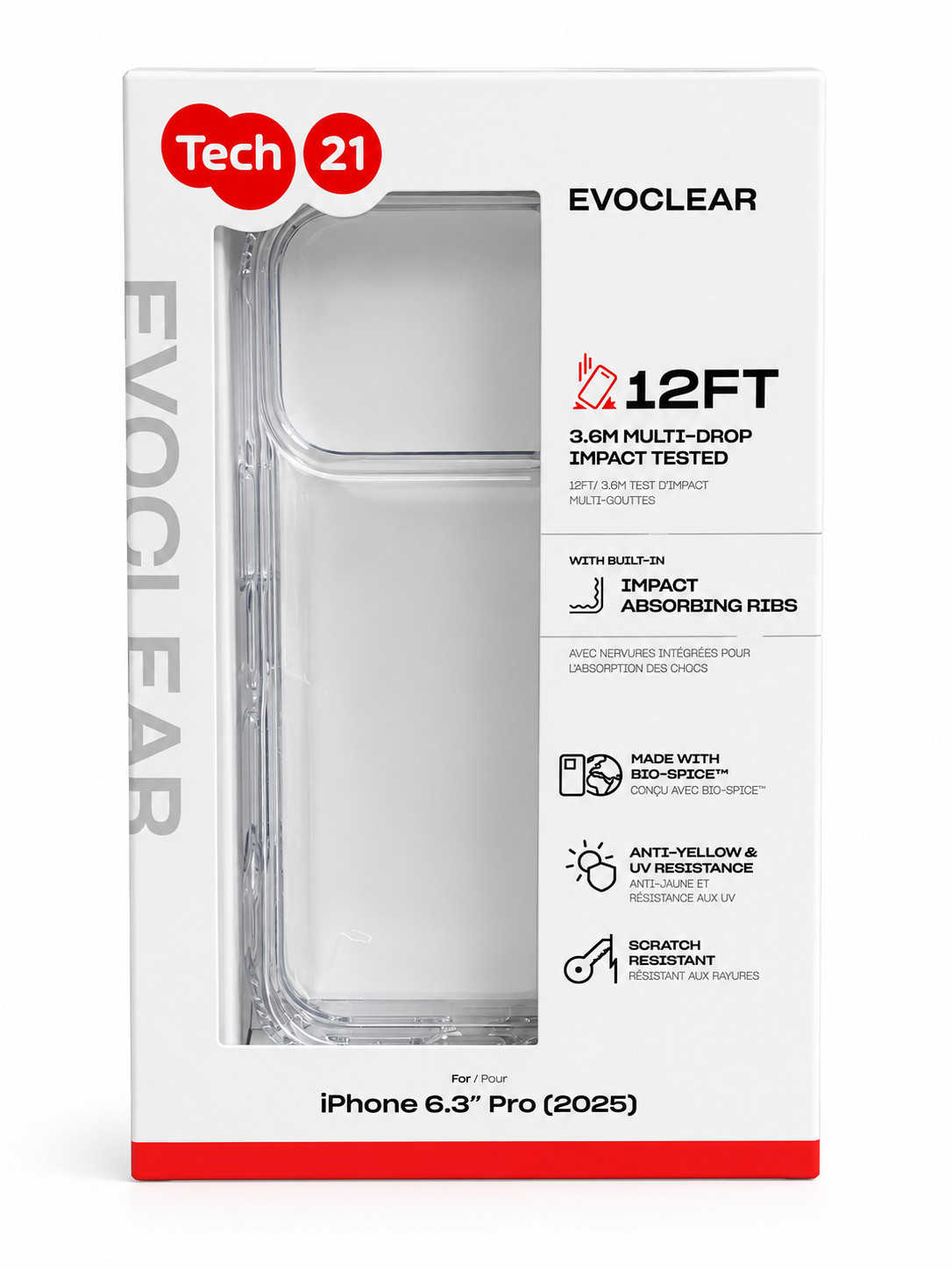 Tech21 EvoClear Case Apple iPhone 17 pro /18 pro Tech21 EvoClear Case Apple iPhone 17 pro /18 pro
