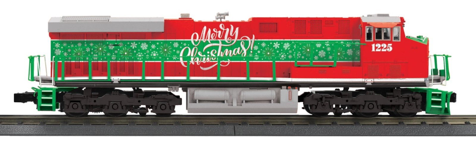 MTH 30-21387-1 RailKing Christmas ES44AC Diesel Engine With Proto-Sound 3.0