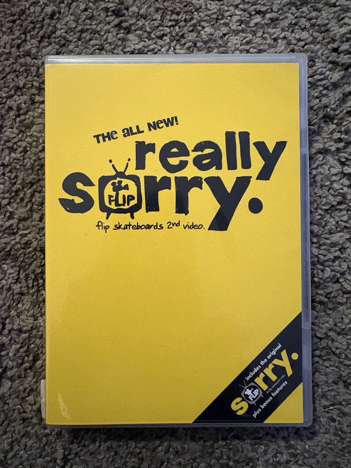 Really Sorry Flip Skateboards Video 2003 Rare Skate Video with Poster PJ Ladd