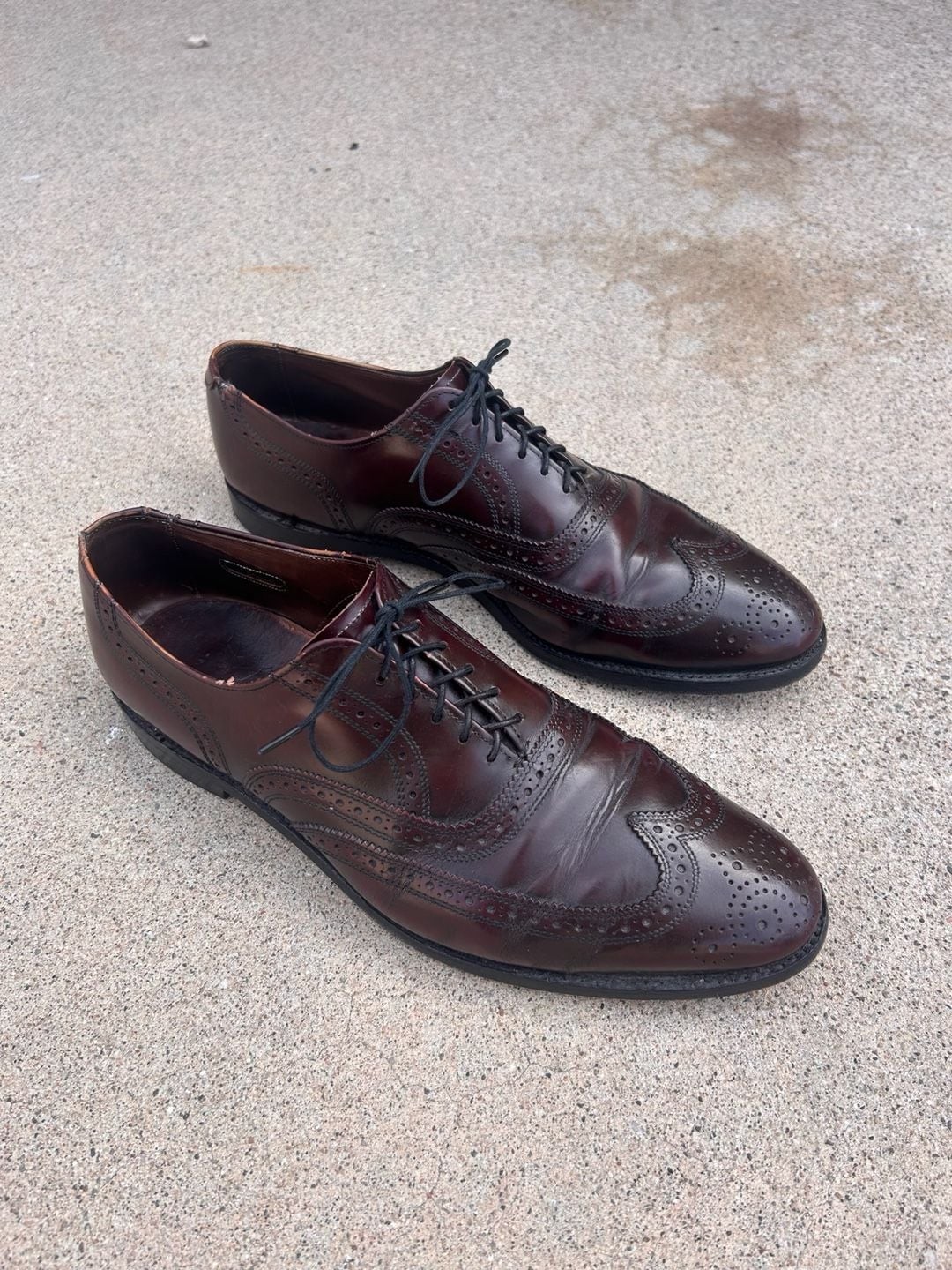 Allen Edmonds Lloyd Wingtip Oxford Shoes Burgundy Leather Men Allen Edmonds Lloyd Wingtip Oxford Shoes Burgundy Leather Men