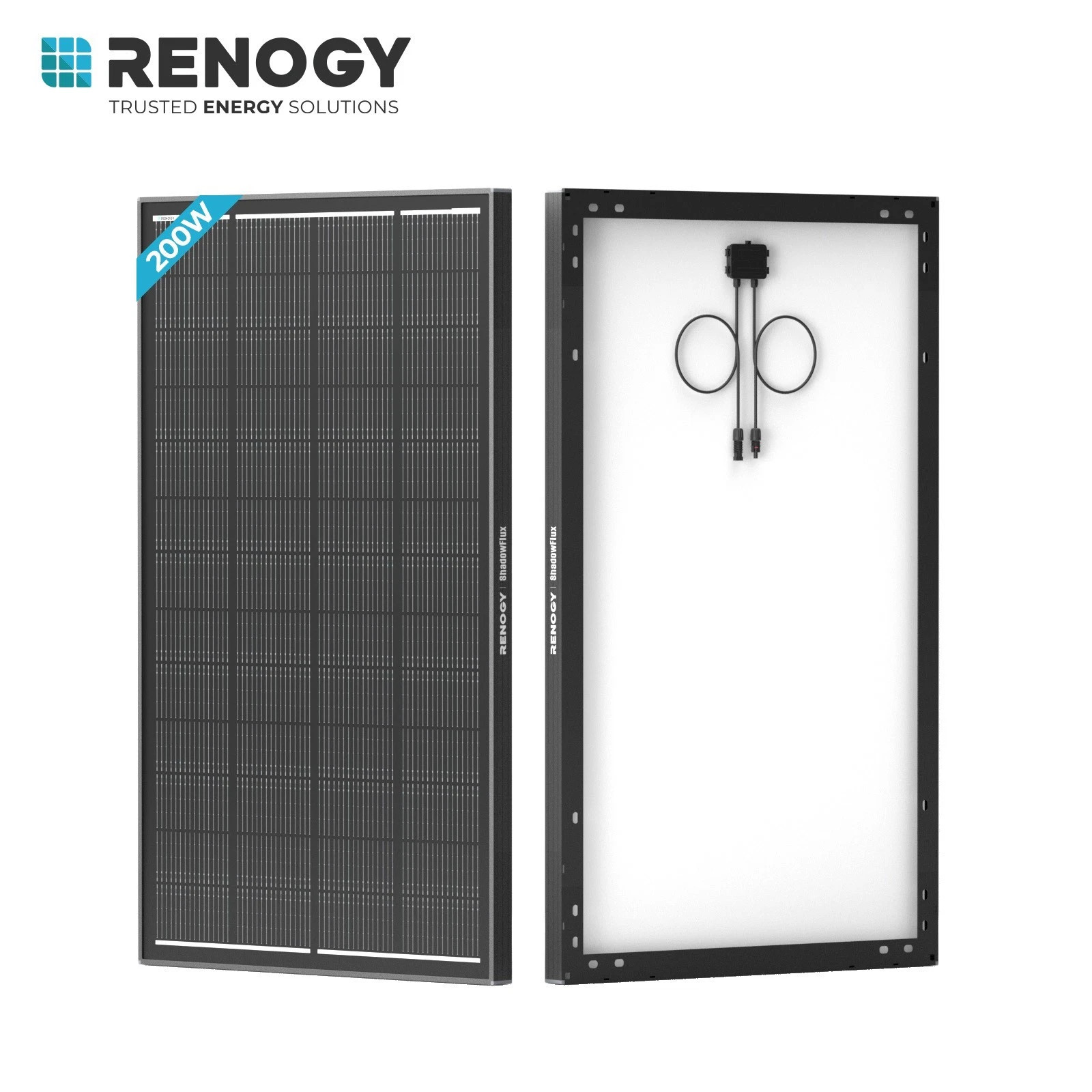 Renogy 200W ShadowFlux Anti-shading N-Type Solar Panel 25% High-Efficiency
