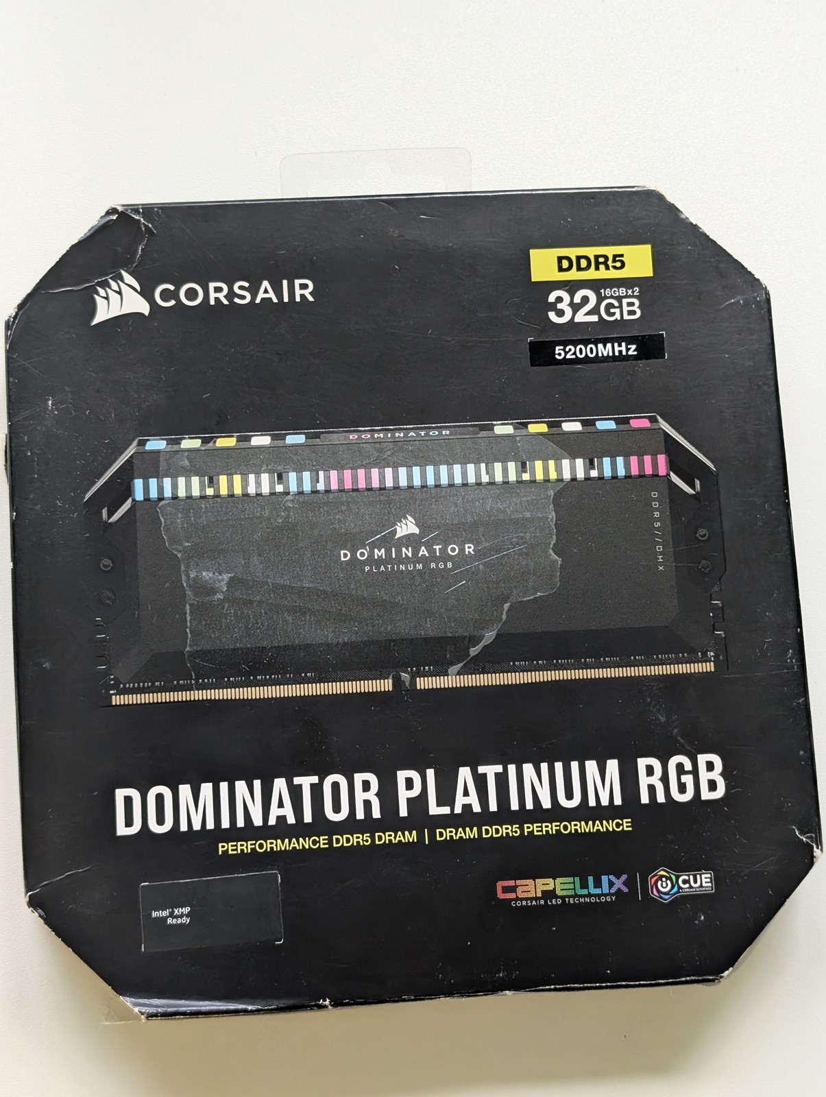Corsair Dominator Platinum RGB 32GB 2x16GB DDR5 5200 CL40 Intel XMP