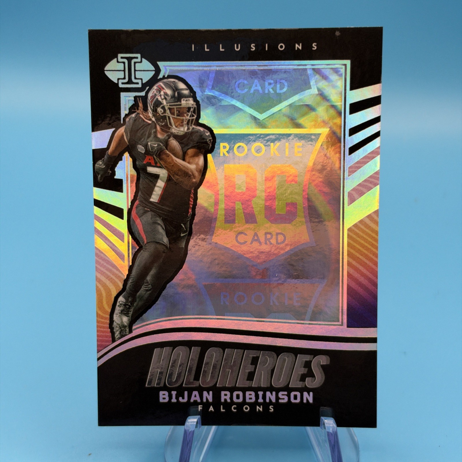 Panini 2023 Illusions Holoheroes Bijan Robinson Rookie Falcons #6 Insert