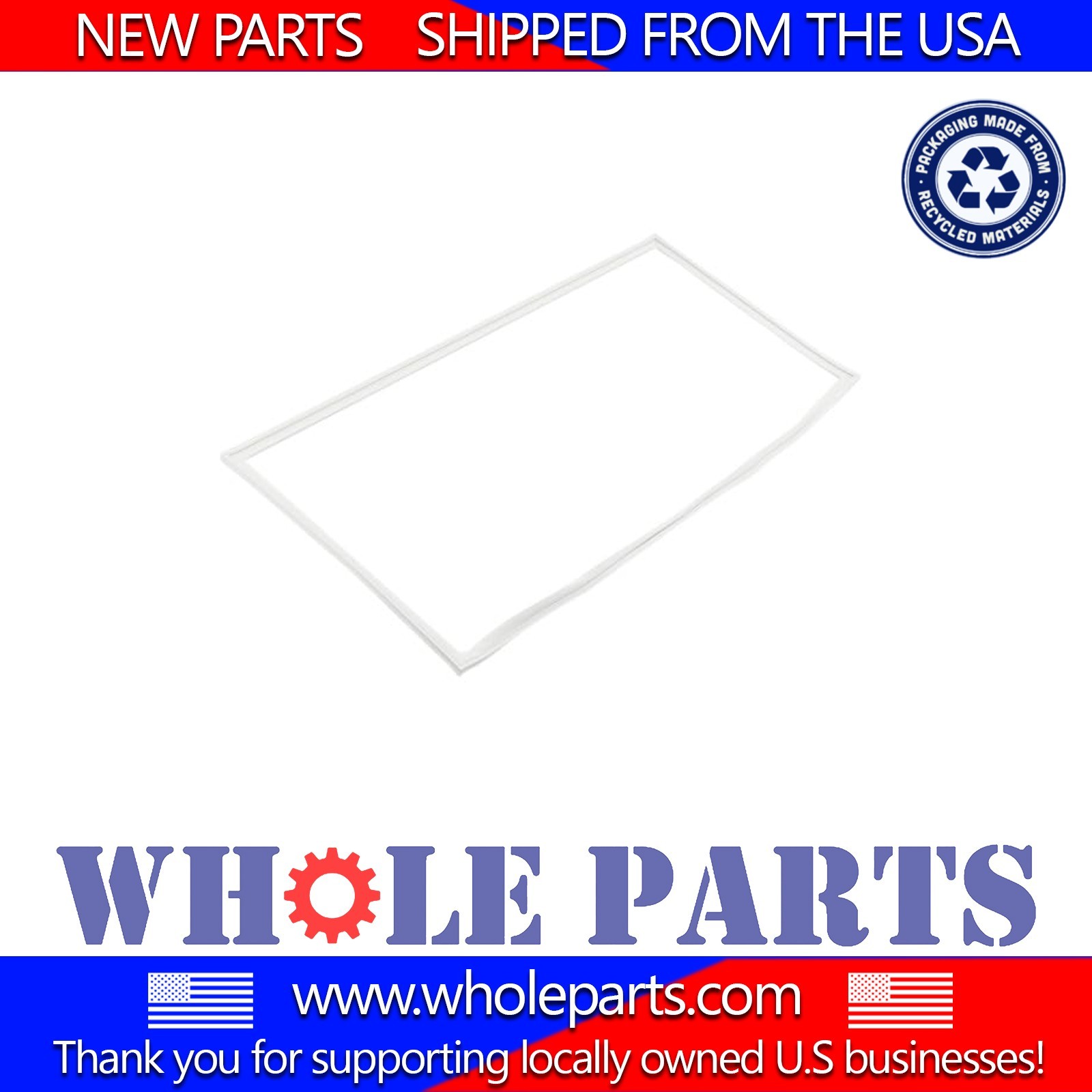 New 5304507201 Freezer Door Gasket (White) for Frigidaire