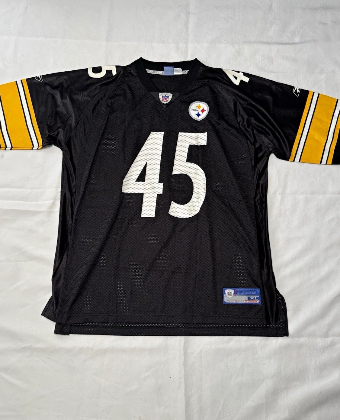 Rare Reebok Pittsburgh Steelers Chris Fuamatu-Ma\'afala #45 NFL Jersey XL Black Rare Reebok Pittsburgh Steelers Chris Fuamatu-Ma\'afala #45 NFL Jersey XL Black