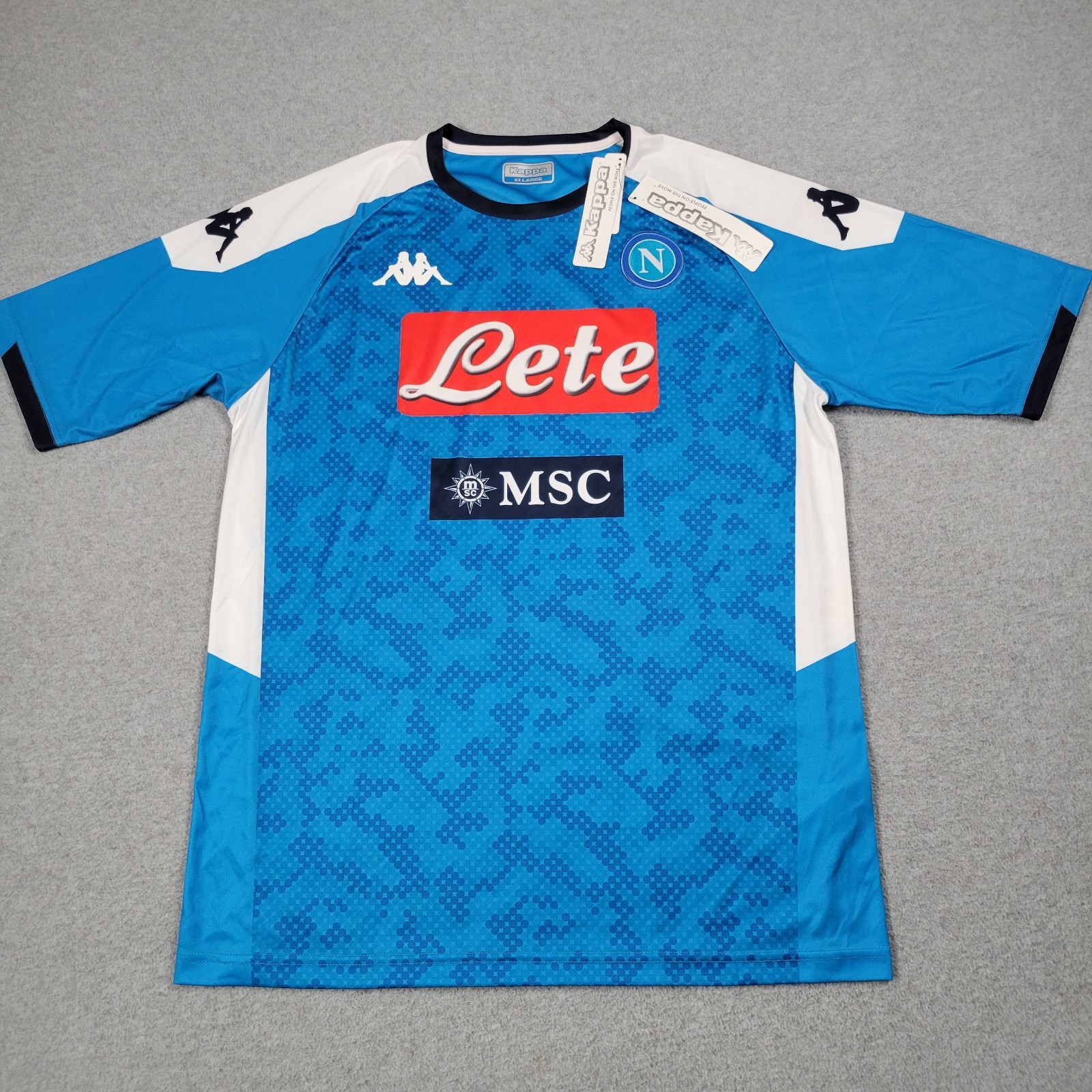 SSC Napoli Jersey Men 2XL Kappa Kombat 2019/20 Home Kit Official Replica New