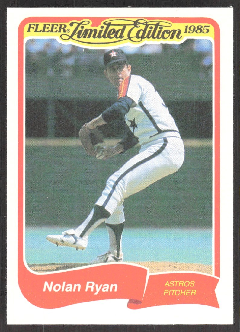 1985 Fleer Limited Edition #30 Nolan Ryan Houston Astros 1985 Fleer Limited Edition #30 Nolan Ryan Houston Astros