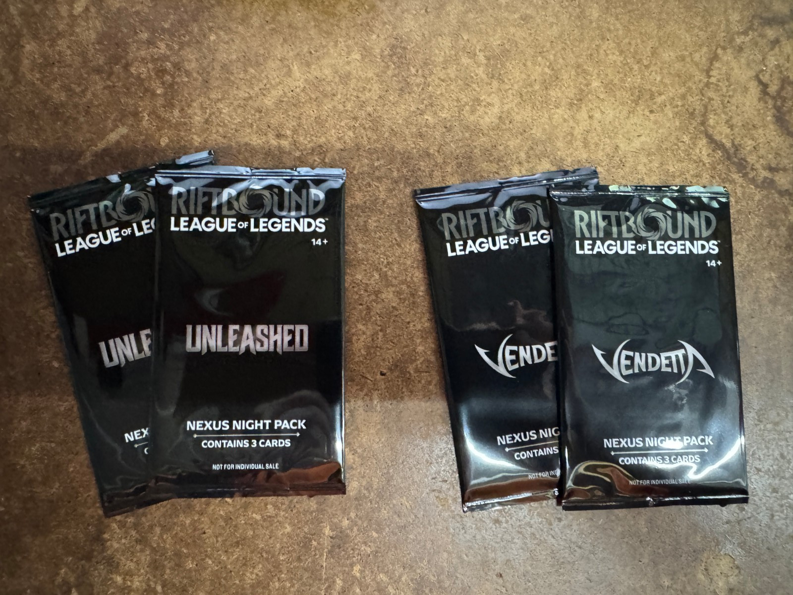 Riftbound Vendetta & Unleashed Nexus Night Promo Packs (2 of each) NEW/SEALED
