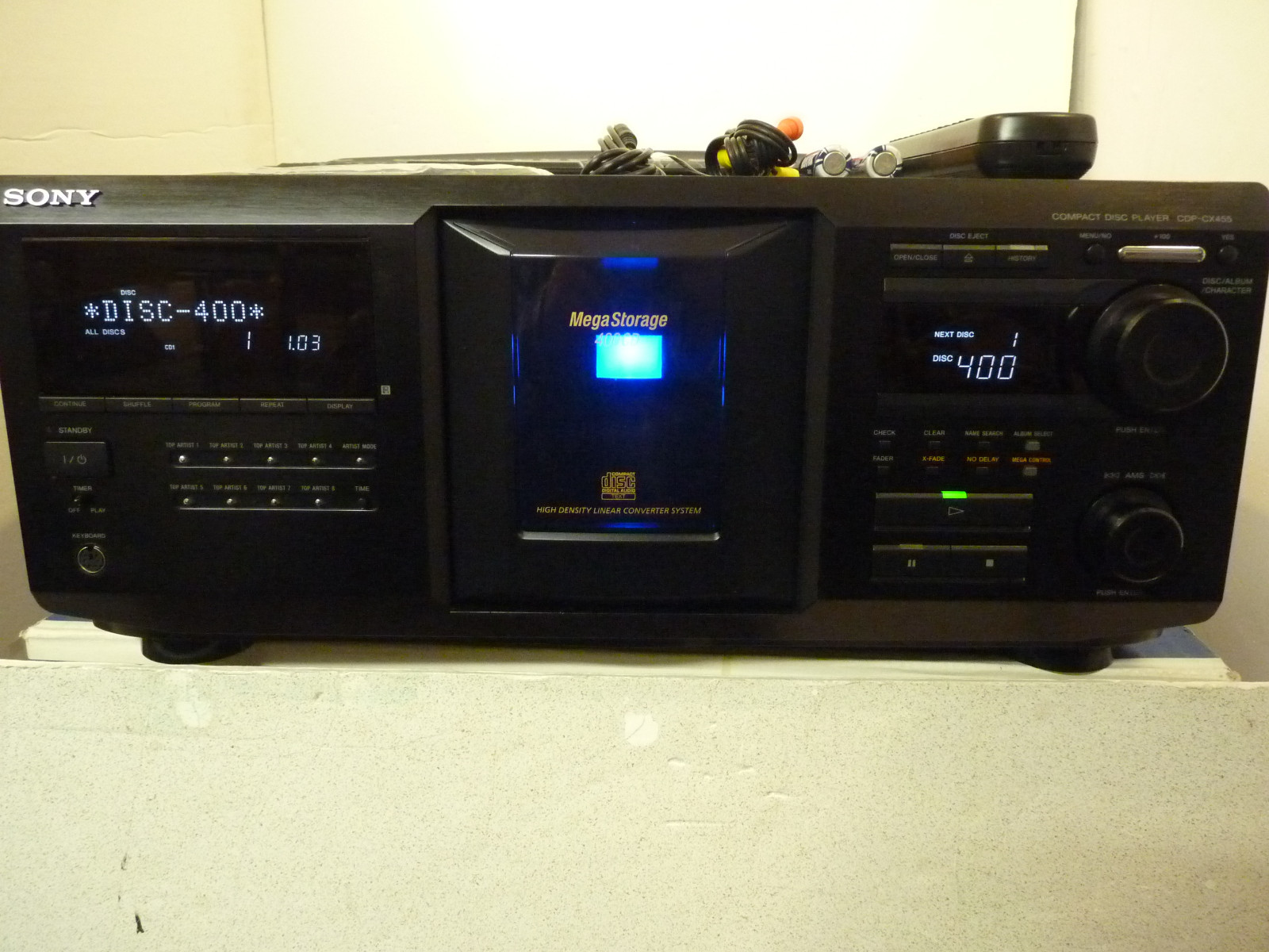 Sony CDP-CX300,335,350,355,400,450,455 300 & 400 disc CD PLAYER REPAIR SERVICE