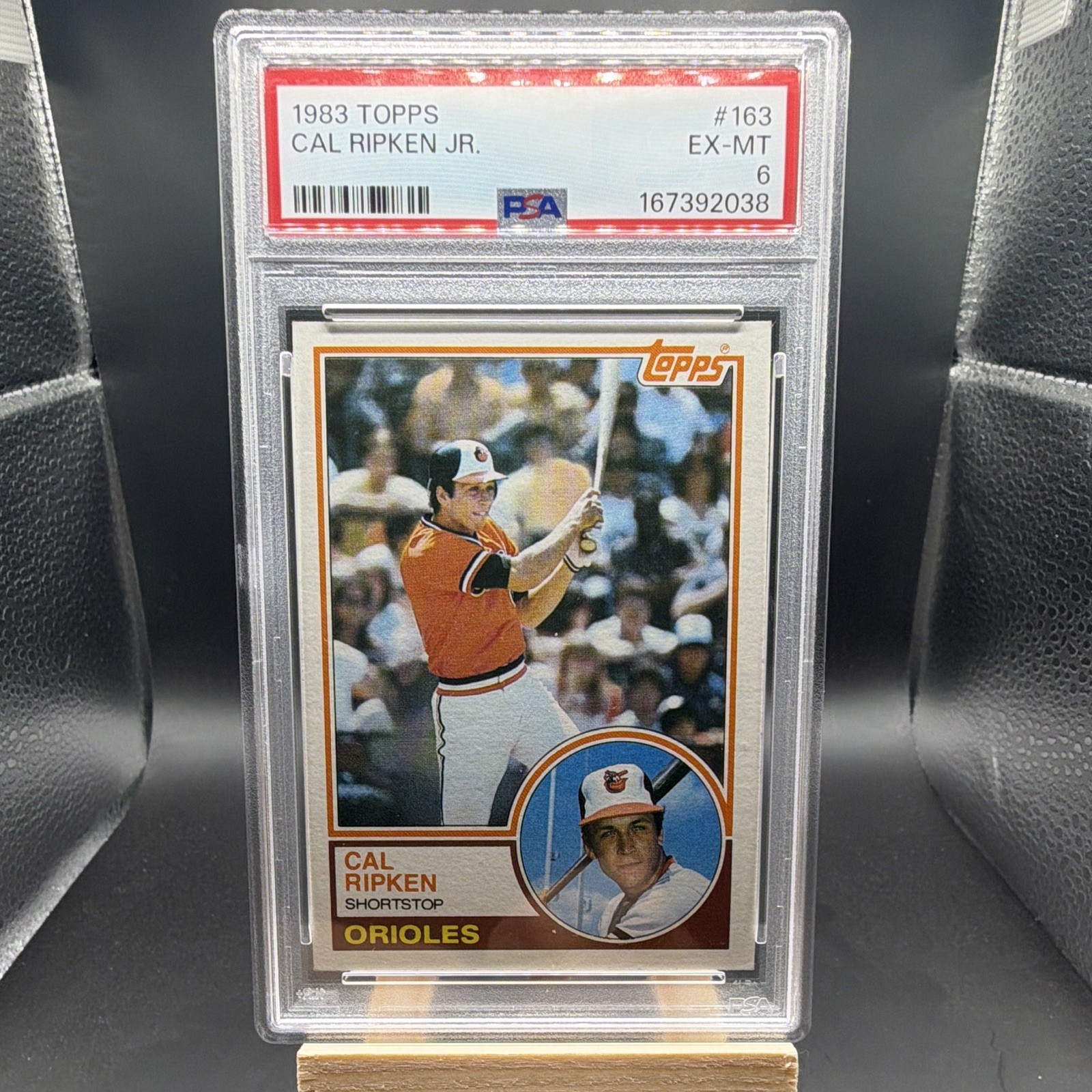 Topps 1983 Topps Cal Ripken Jr. #163 PSA 6 EX-MT Auto 167392038 Orioles