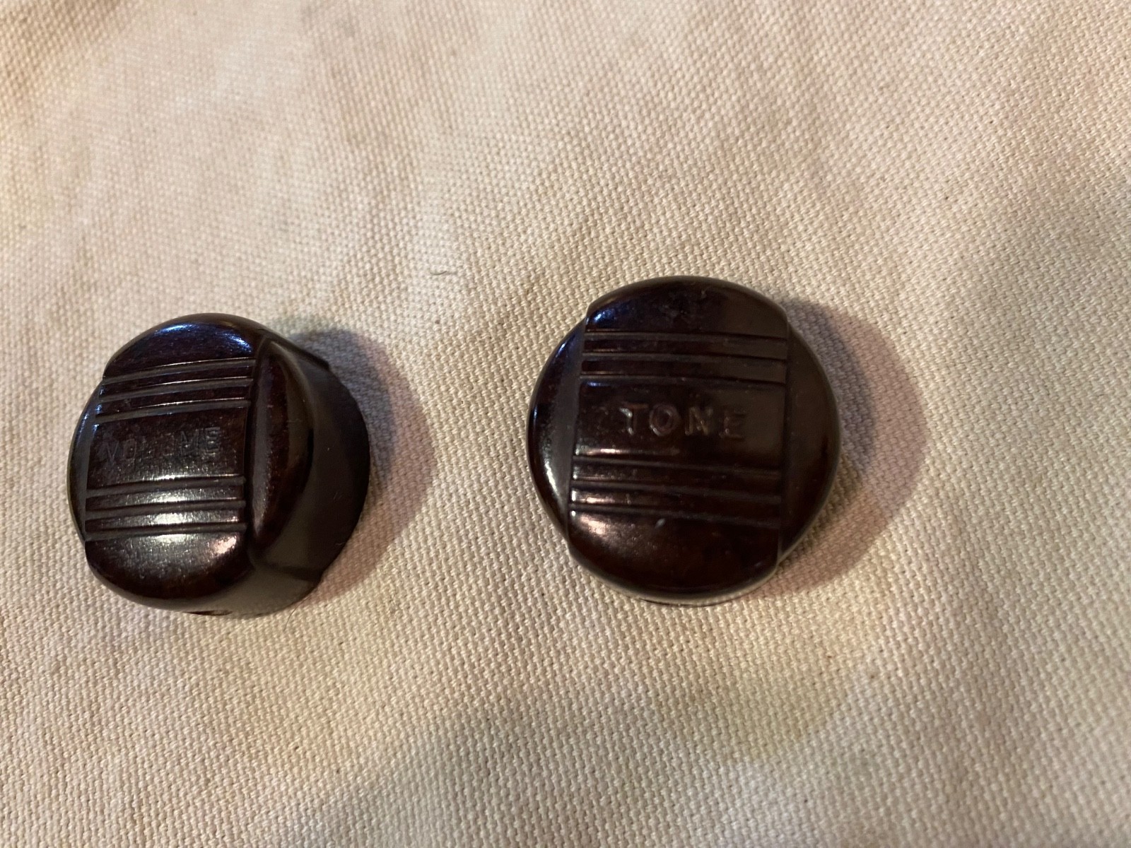 1950\'s Vintage Bakelite Volume / Tone Knobs