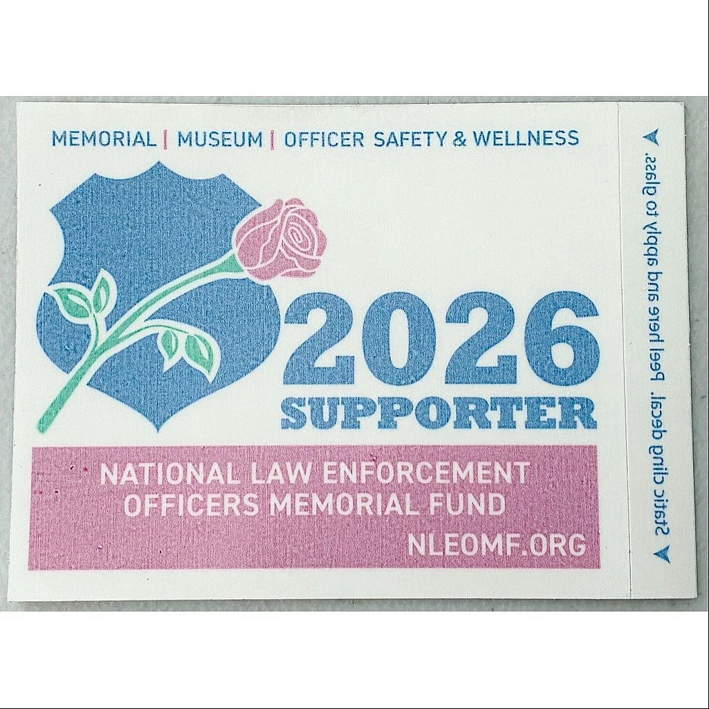2026 NATIONAL LAW ENFORCEMENT OFFICERS MEMORIAL POLICE SUPPORTER STICKER NEW 2026 NATIONAL LAW ENFORCEMENT OFFICERS MEMORIAL POLICE SUPPORTER STICKER NEW