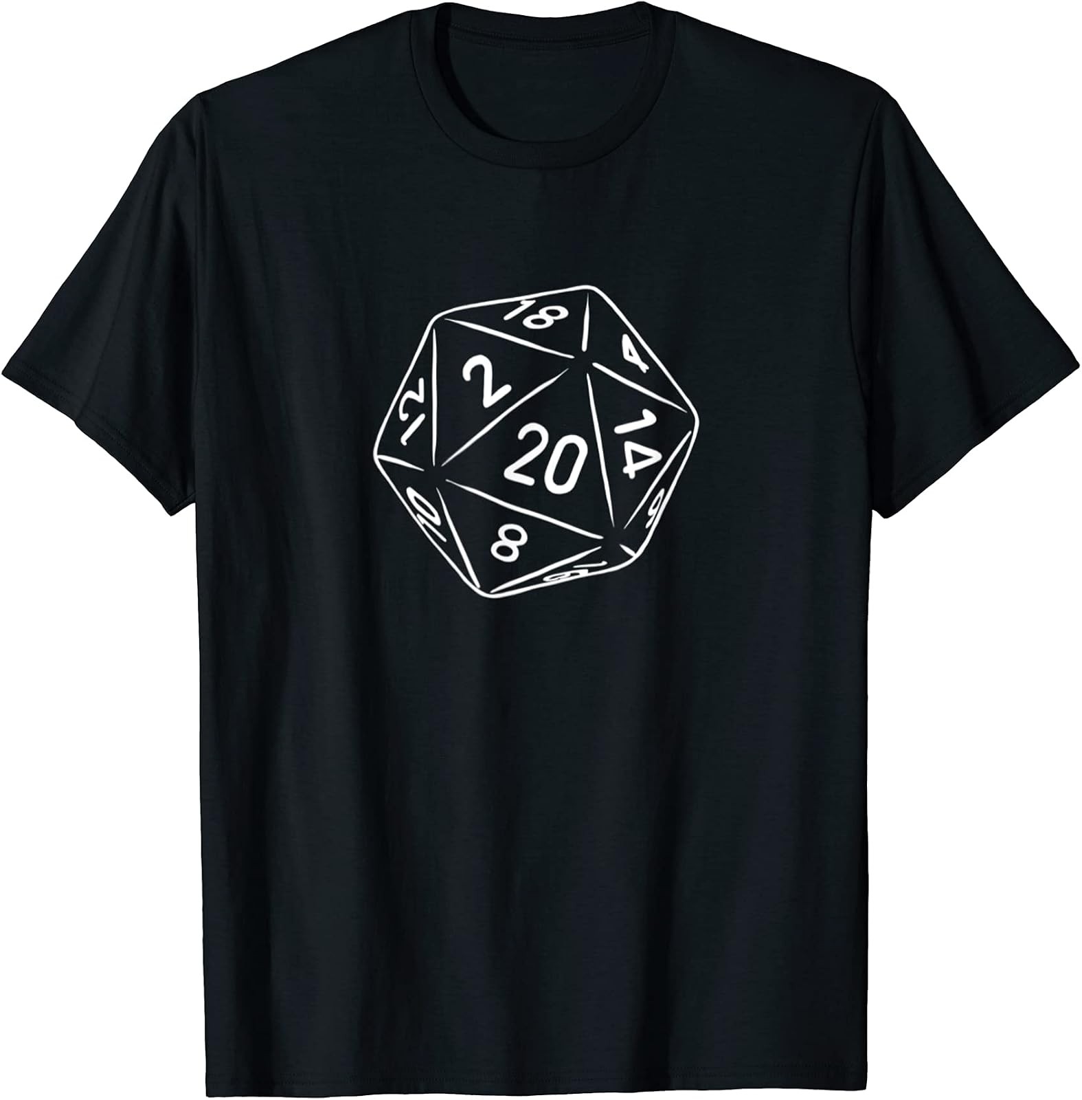 Funny RPG Gamer T-Shirt Featuring 20-Sided Dice Design Funny RPG Gamer T-Shirt Featuring 20-Sided Dice Design