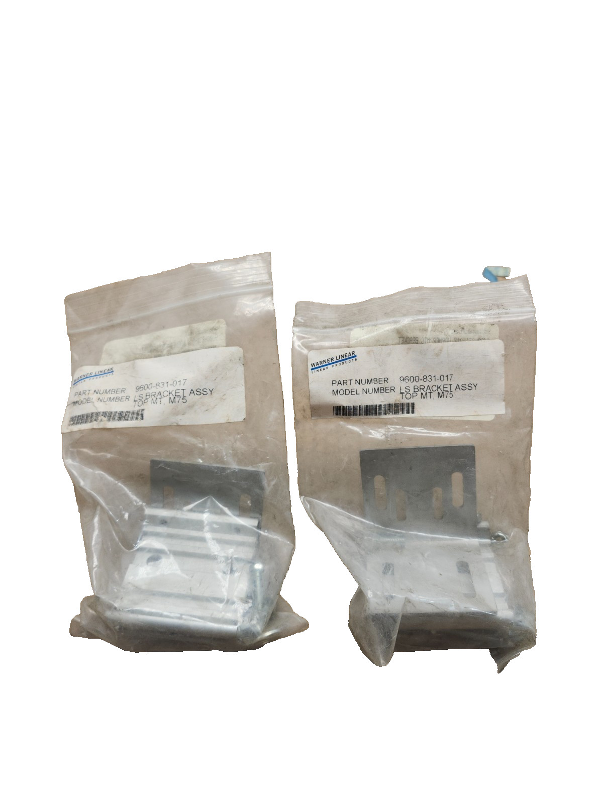 NEW IN BAG LOT OF 2 WARNER LINEAR Linear Unit, LIMIT SWITCH BRACKET 9600-831-017